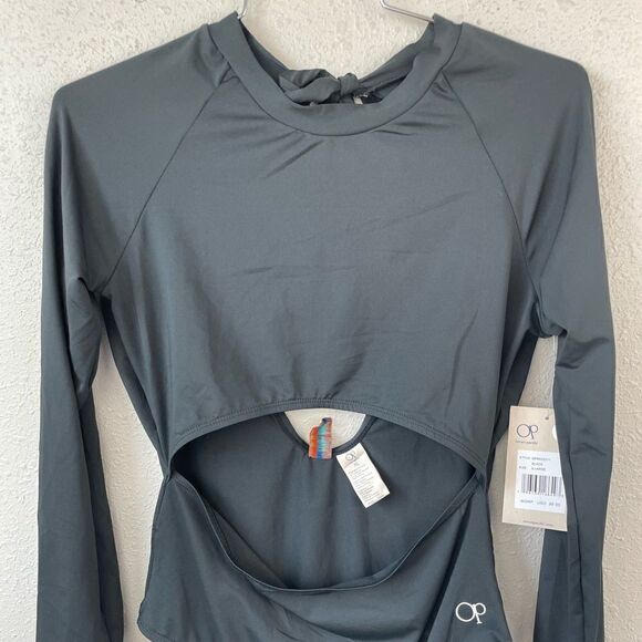 NWT Ocean Pacific Black One-Piece Swimsuit Size XL - Picture 2 of 5